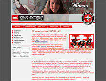Tablet Screenshot of clubkoruna.bt2000.cz